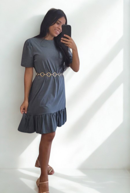Vestido Manga Princesa Curto - Imagem 3