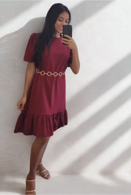 modelo com vestido